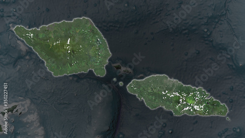 Samoa. Satellite photo