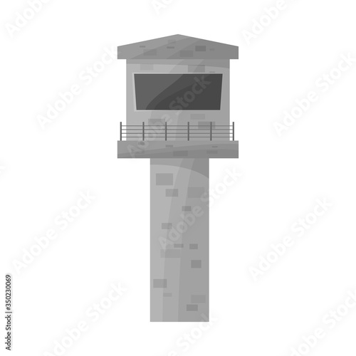 Vector illustration of watchtower and tower icon. Web element of watchtower and belfry vector icon for stock.
