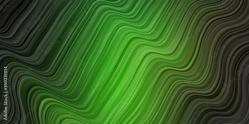 Dark Green, Red vector background with bent lines. Dark Green, Red vector background with bent lines.