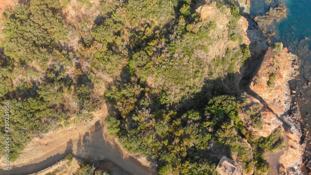 Terranera Beach from the dron, Elba Island