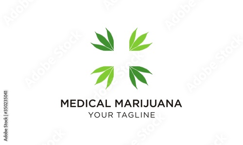 simple medical marijuana logo design