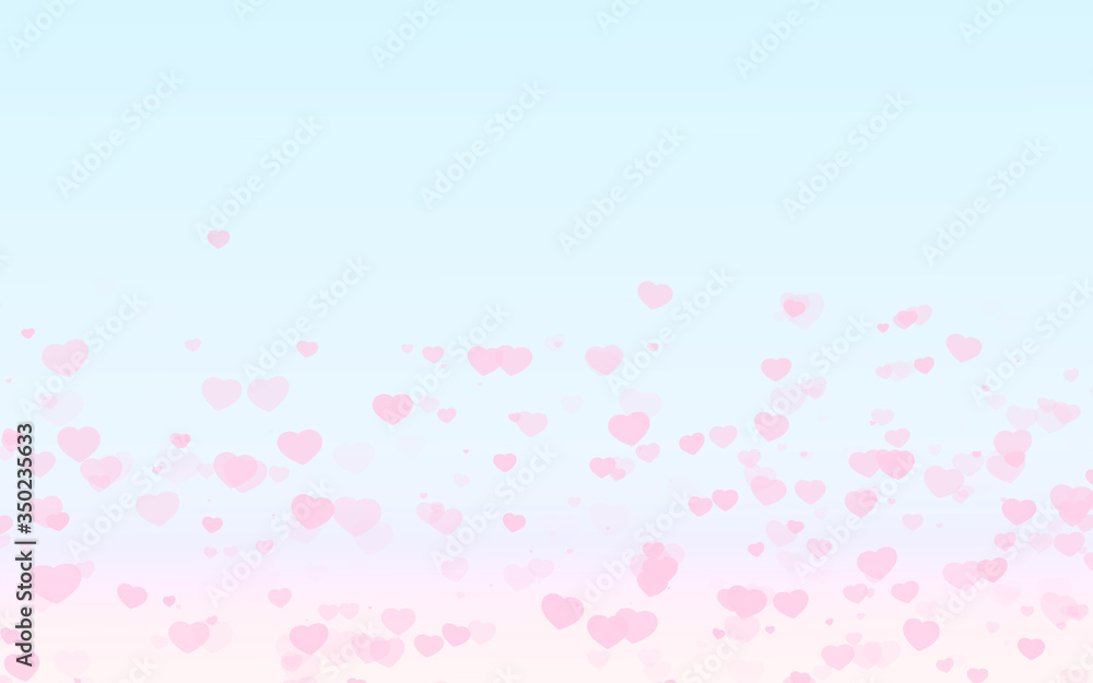 Valentine day pink hearts on blue background. Valentine day pink hearts on blue background.
