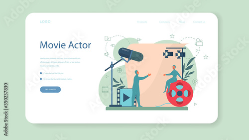 Actor and actress concept. Idea of creative people and profession.