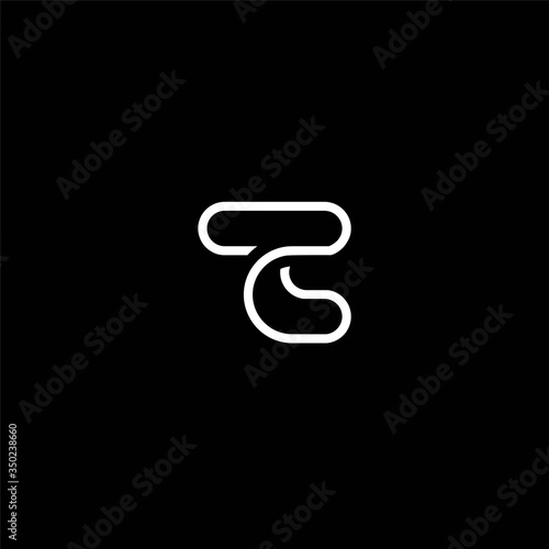 Letter Tc logo design vector image , letter tc logo icon , tc inpiration logo design icon vector image , t logo design , line letter t 