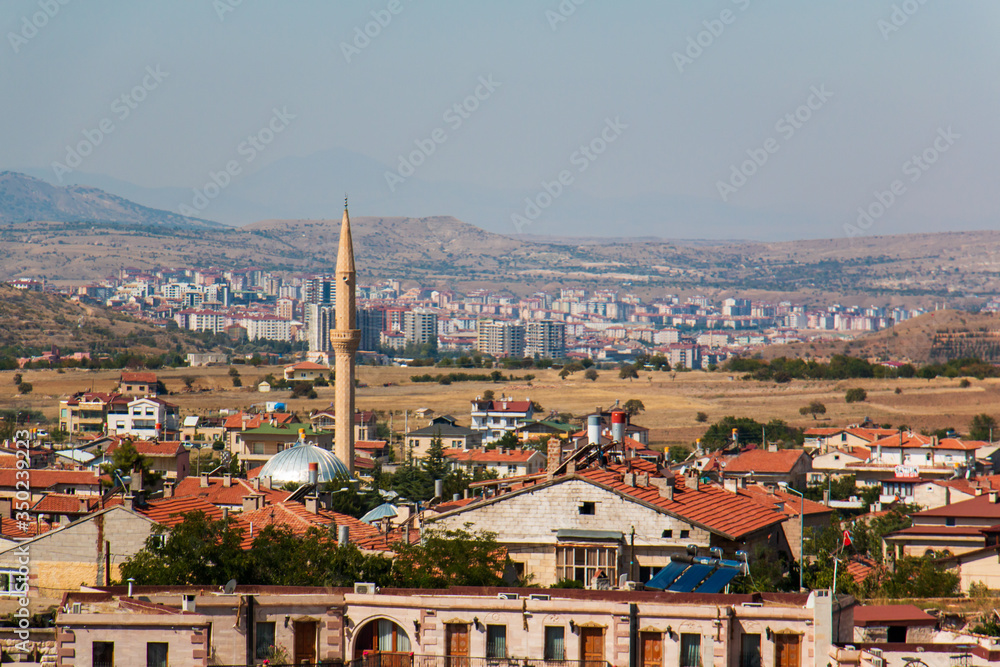 panorama of the city of goreme nevsehir