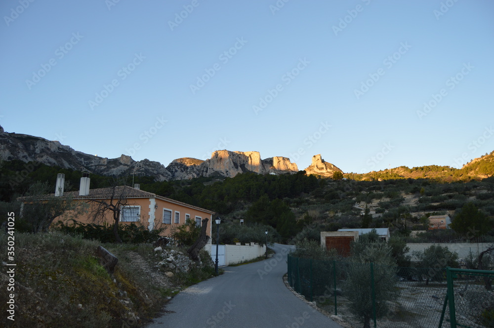Fototapeta premium Naturaleza montañas de Alicante