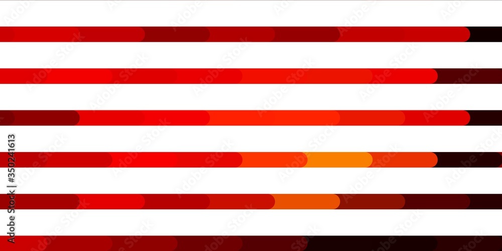 Naklejka premium Dark Orange vector pattern with lines. Repeated lines on abstract background with gradient. Smart design for your promotions.