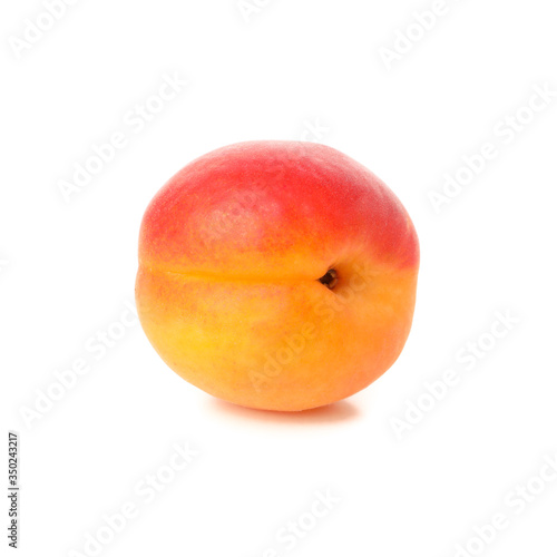 Fresh tasty apricot isolated on white background