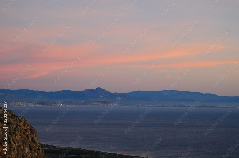 Paisajes montañas de Alicante España