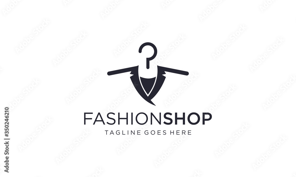 Clothes hanger for logo design vector editable Clothes hanger for logo design vector editable