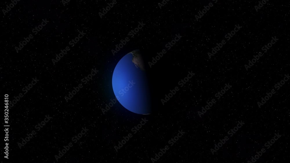 Half earth is in darkness animaion. Space animation. Camera movement. Half earth is in darkness animaion. Space animation. Camera movement.