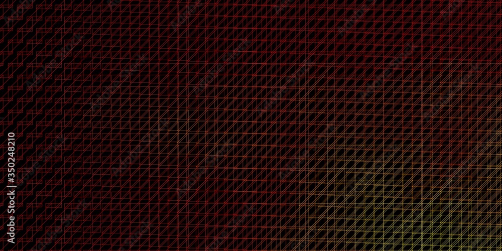 Obraz premium Dark Red, Yellow vector pattern with lines. Modern abstract illustration with colorful lines. Pattern for websites, landing pages.