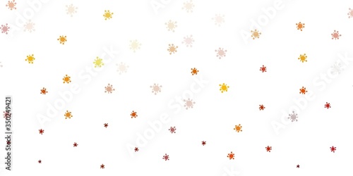 Light yellow vector template with flu signs.