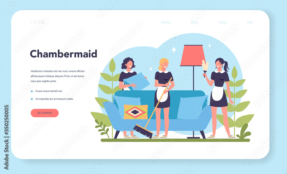 Maid service, cleaning service, apartment cleaning web banner Maid service, cleaning service, apartment cleaning web banner