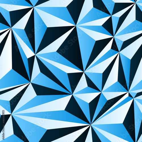 Black white and blue crumpl...