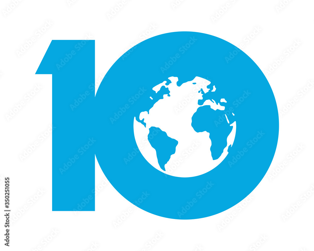 10 Year Anniversary Vector Template Design Illustration 10 Year Anniversary Vector Template Design Illustration