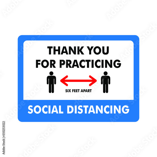 Social Distancing, Keep Distance, Stay Safe From Corona Covid19 Sign Vector Ready to print