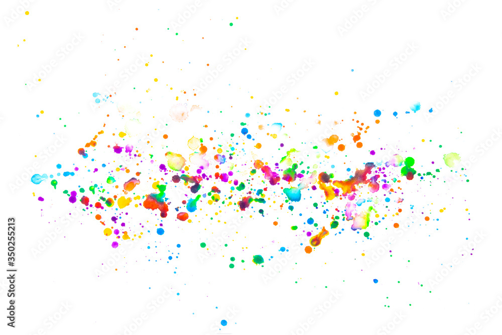 Abstract Vibrant Watercolour Splashes and Paint for Writing Over the Top or a Background Abstract Vibrant Watercolour Splashes and Paint for Writing Over the Top or a Background