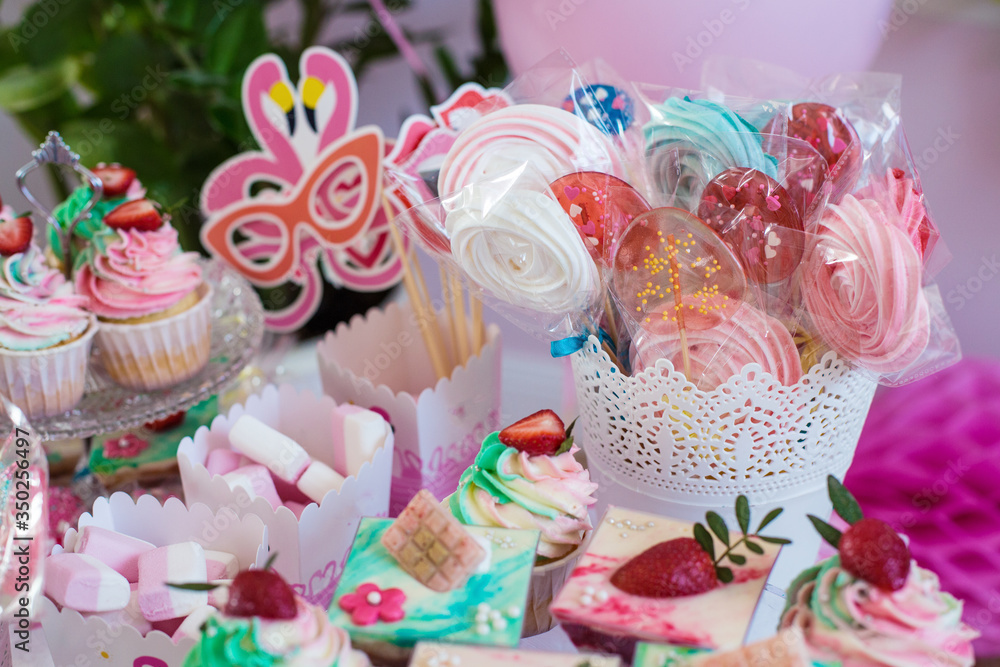 Candy bar and birthday decor Candy bar and birthday decor