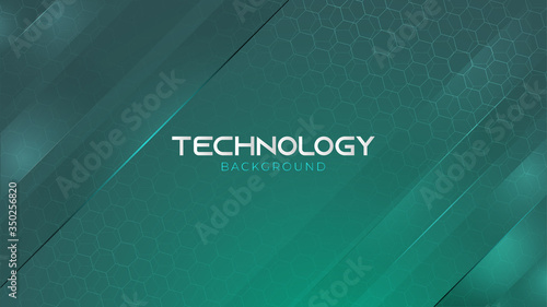 Abstract Futuristic Technology Background with Hexagon. Hi-Tech Design Concepts Suitable for Banners, Posters, Covers, Presentations or Wallpapers