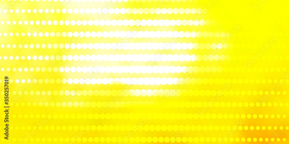 Light Yellow vector layout with circles. Abstract decorative design in gradient style with bubbles. Pattern for business ads. Light Yellow vector layout with circles. Abstract decorative design in gradient style with bubbles. Pattern for business ads.