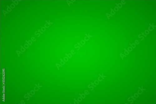 Green Background with Radial gradient. Vector blurred colorful Backdrop for web site or Ads.