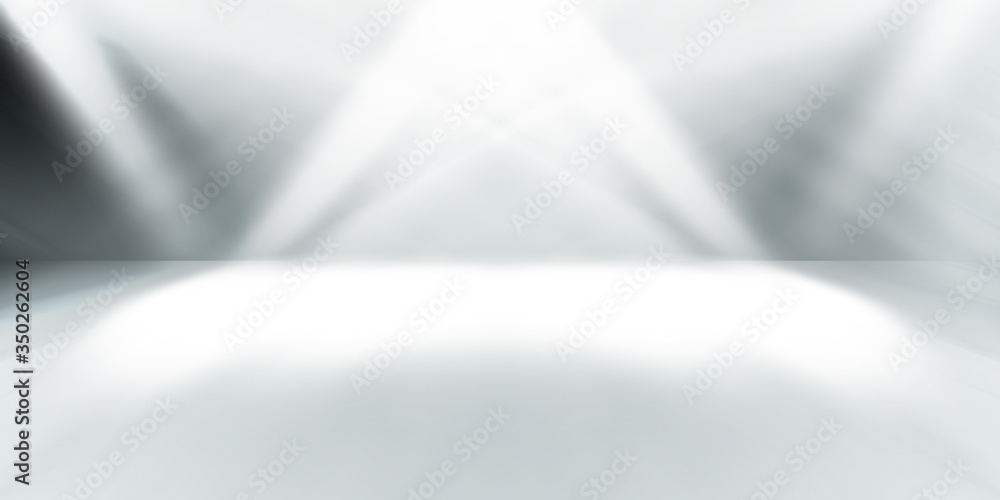 soft gray and white studio room background, grey floor backdrop with spotlight. soft gray and white studio room background, grey floor backdrop with spotlight.