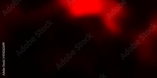 Dark Red vector pattern with clouds. Illustration in abstract style with gradient clouds. Colorful pattern for appdesign.