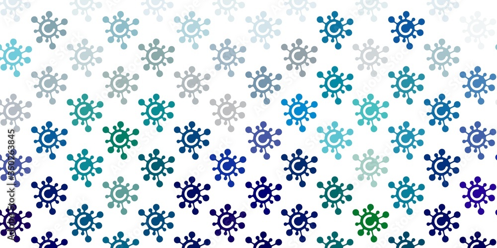 Light Blue, Green vector template with flu signs. Light Blue, Green vector template with flu signs.