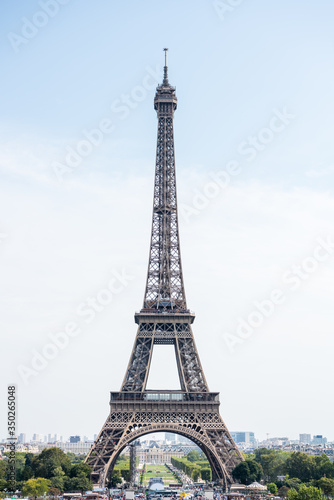 Fototapeta Naklejka Na Ścianę i Meble -  The Eiffel Tower , a wrought-iron lattice tower on the Champ de Mars in Paris, France, named after the engineer Gustave