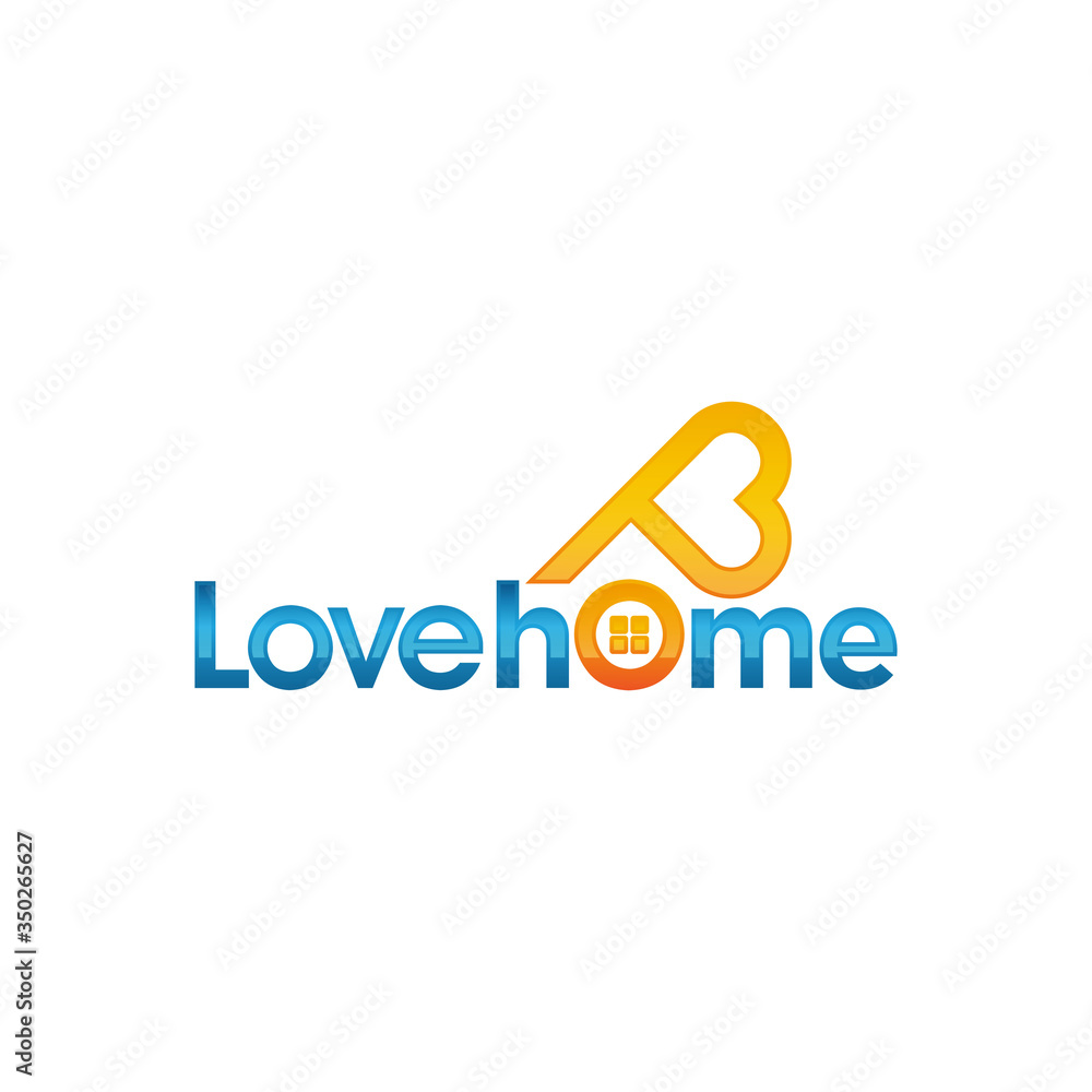 House with heart pictogram. Love home icon. Modern vector illustration of residental building. House with heart pictogram. Love home icon. Modern vector illustration of residental building.