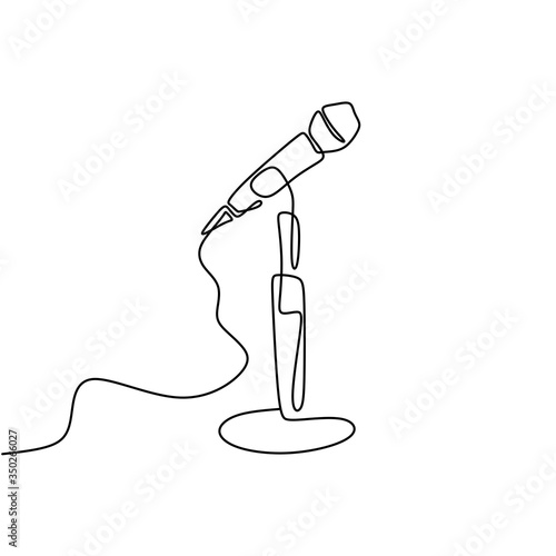 Continuous line drawing of ...