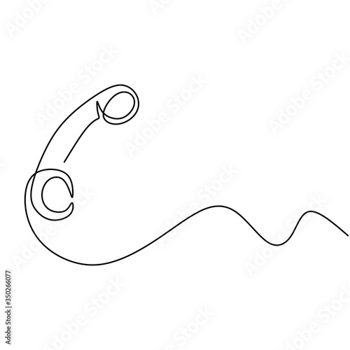 One line drawing of isolate...