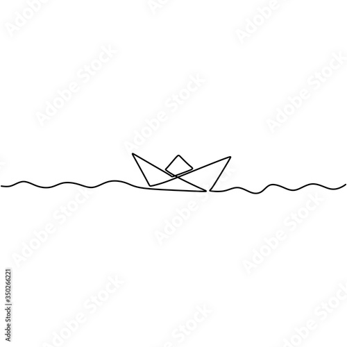 Continuous one drawn line o...