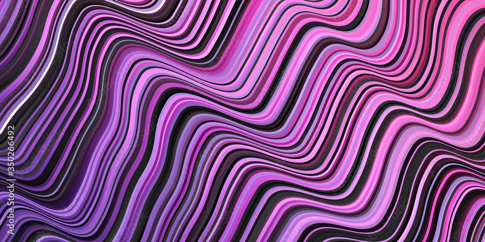 Dark Purple, Pink vector pattern with curves. Dark Purple, Pink vector pattern with curves.