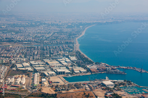 aerial view of the city