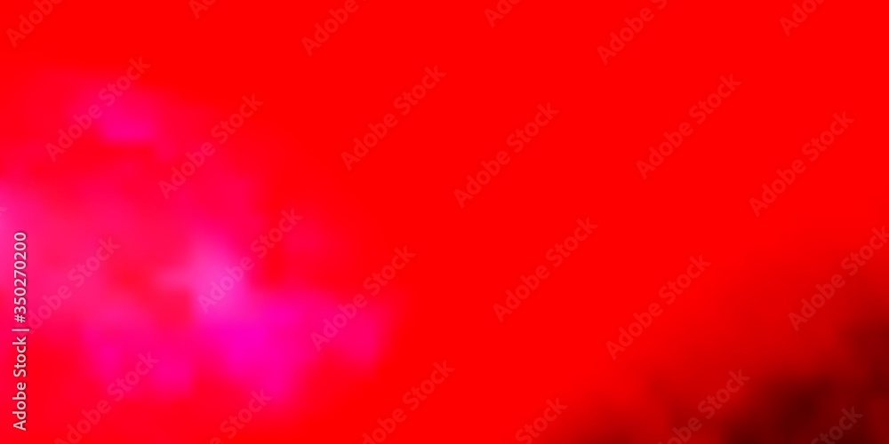 Light Red vector texture with cloudy sky. Abstract colorful clouds on gradient illustration. Template for websites. Light Red vector texture with cloudy sky. Abstract colorful clouds on gradient illustration. Template for websites.