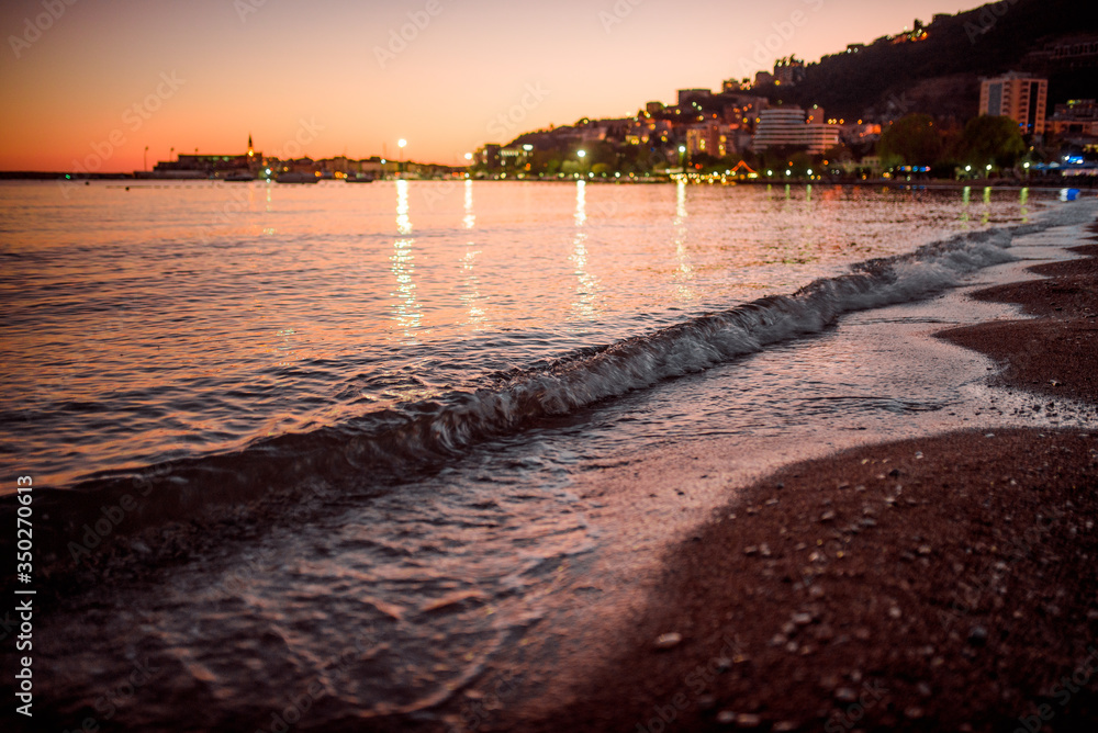 Obraz premium Budva Montenegro recreation trip travel spring summer nature sea boat beach