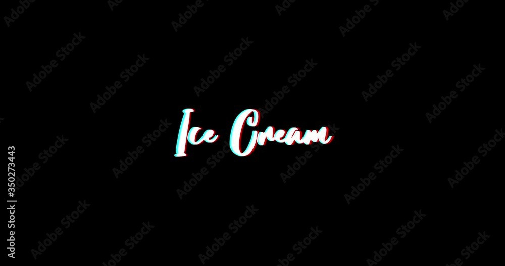 Ice Cream Typography Text Glitch Effect Animation on Black Background
-4K Resolution Ice Cream Typography Text Glitch Effect Animation on Black Background
-4K Resolution