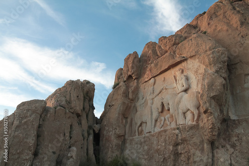 Naqsh-e Rostam Rock Reliefs near Persepolis Ancient Necropolis Shiraz Fars Province Iran