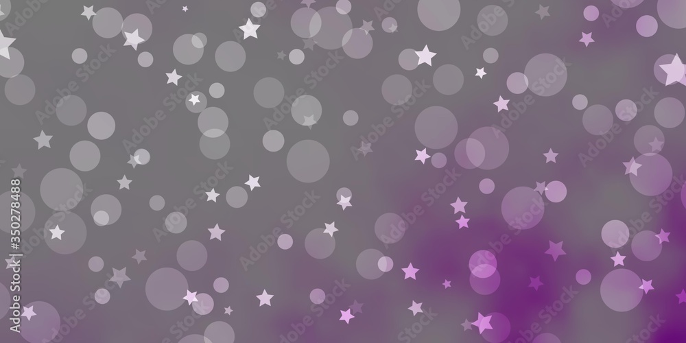 Light Purple vector background with circles, stars. Abstract illustration with colorful shapes of circles, stars. Template for business cards, websites. Light Purple vector background with circles, stars. Abstract illustration with colorful shapes of circles, stars. Template for business cards, websites.