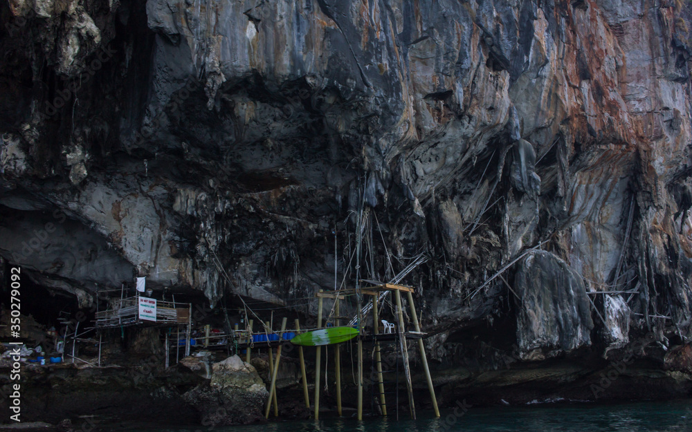 Phi Phi island viking cave under construction