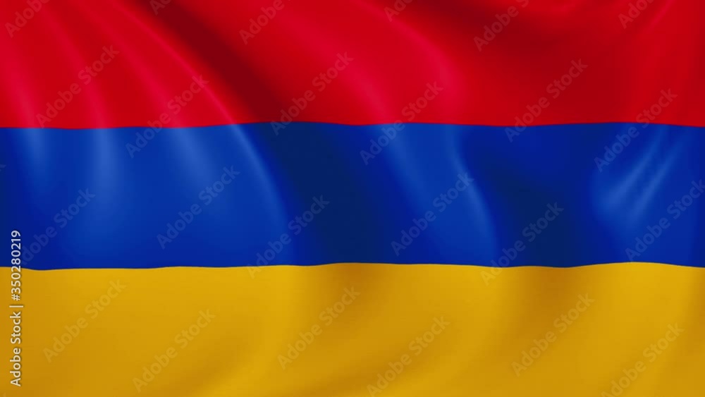 Armenia flag waving in the wind with high quality texture in 4K National Flag of Armenian Armenia flag waving in the wind with high quality texture in 4K National Flag of Armenian