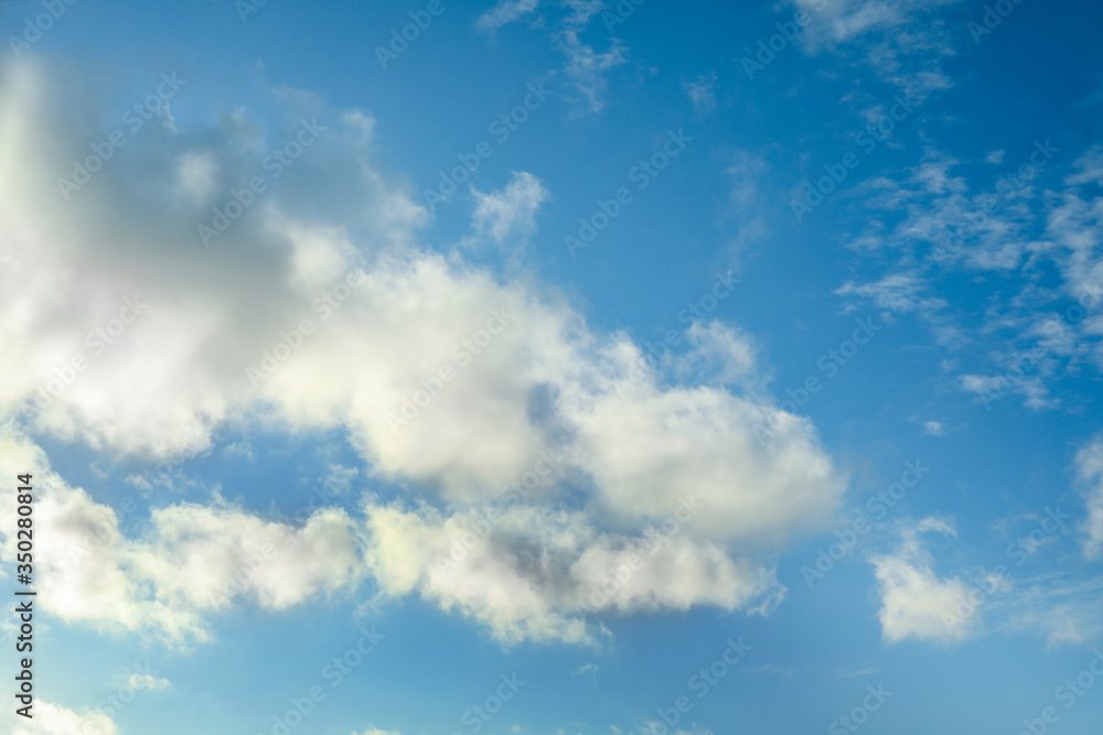 Beautiful blue sky with clouds on sunny day Beautiful blue sky with clouds on sunny day