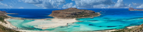 Le lagon de Balos situé à l'ouest de la Crète
