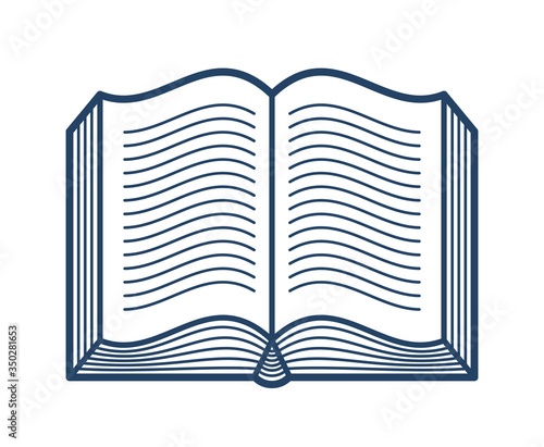 Open book vector linear ico...