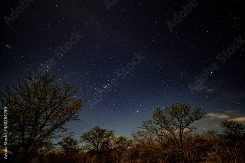 The nighttime skies over Halali just in Etosha National Park