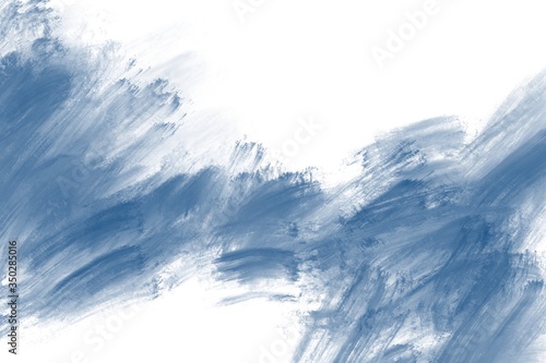 Blue watercolor, white background, used as background in weddings and other events.