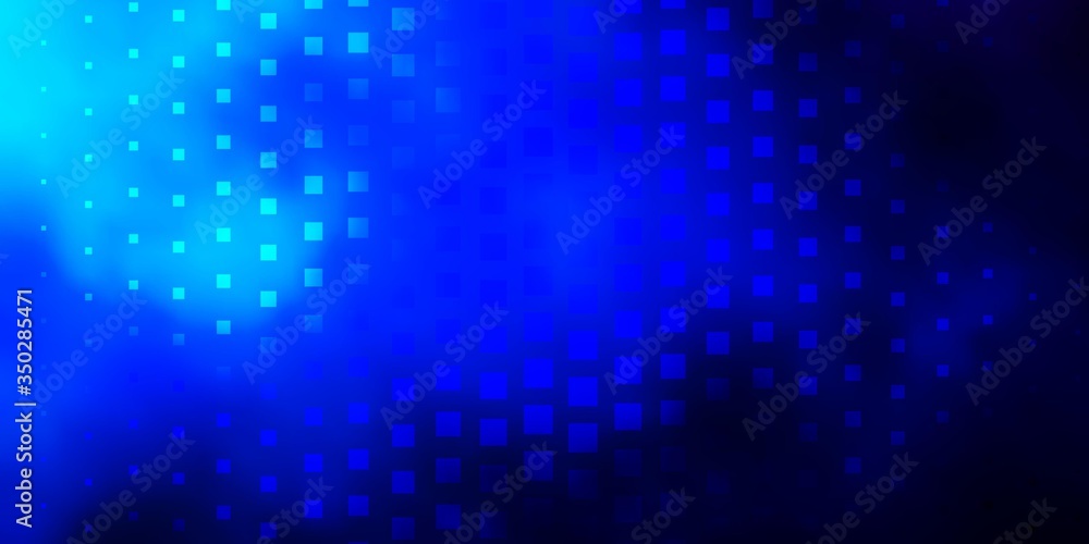 Dark BLUE vector layout with lines, rectangles. Rectangles with colorful gradient on abstract background. Template for cellphones.