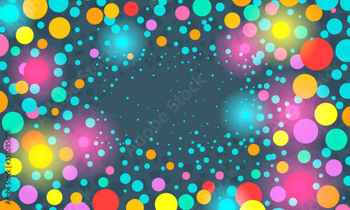 colorful festive background with confetti